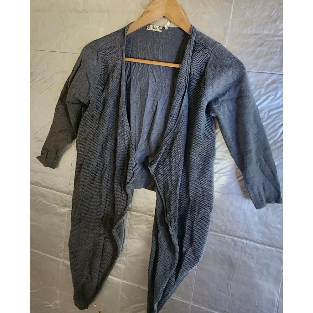 Guess Womens Cardigan‎ Open Cropped Waterfall Size M